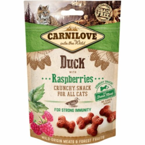 Carnilove Cat Crunchy Snack kacsahús málnával 50g