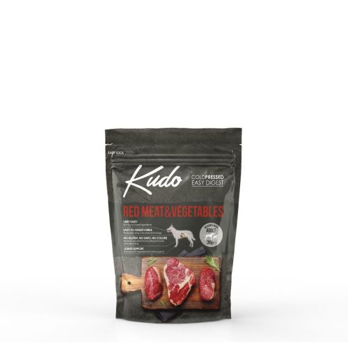 Kudo Low Grain Adult Red Meat/Vegetable Medium/Maxi száraz kutyatáp vörös hús, zöldség 3kg