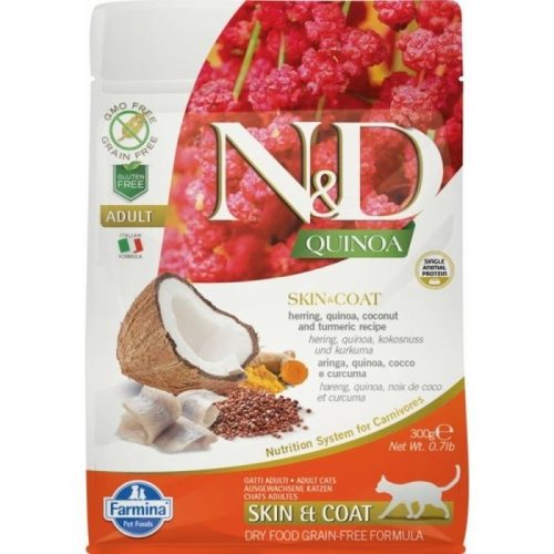 N&D Cat Quinoa Skin&coat Hering 300g