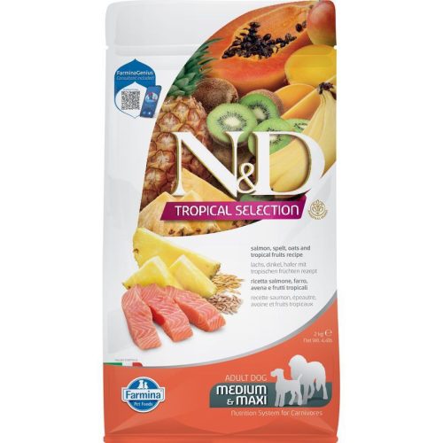 N&D Tropical Selection Dog Salmon Adult medium&maxi 2kg