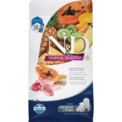 N&D Tropical Selection Dog Lamb Puppy medium&maxi 2kg