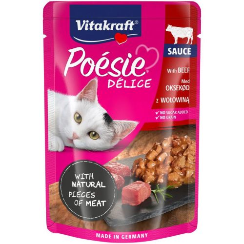 Vitakraft Poésie Delice Macska Alutasak  Marha  85g